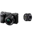 Sony Alpha 6400 | APS-C Spiegellose Kamera mit Sony 16-50mm f/3.5-5.6 Power-Zoom-Objektiv & SEL-35F18 Standard-Objektiv (Festbrennweite, 35 mm, F1.8, APS-C, E-Mount) schwarz