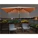 10 x 6.5t Rectangular Patio Solar LED Lighted Outdoor Market Umbrellas