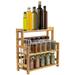 Sorbus Kitchen Countertop Organizer Bamboo Wooden Counter Storage Shelf Rack - 3-Tier