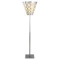 ellahome Targaryan 72" Torchiere Floor Lamp Metal in Gray | 72 H x 15 W x 15 D in | Wayfair FL16SLLS