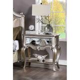 Rosdorf Park Hefley 1 - Drawer Nightstand in Antique Champagne Wood in Brown/Gray | 30 H x 28 W x 18 D in | Wayfair
