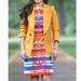 Anthropologie Dresses | Anthropologie Tabitha Banded Totem Shift Dress | Color: Blue/Red | Size: 10