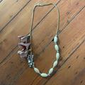 Anthropologie Jewelry | Anthro Mixed Beaded Necklace | Color: Cream/Gold | Size: Os