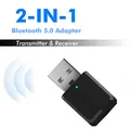 5.0 2 en 1 Bluetooth émetteur récepteur USB AUX 3.5mm stéréo musique Audio KN320 Bluetooth sans fil