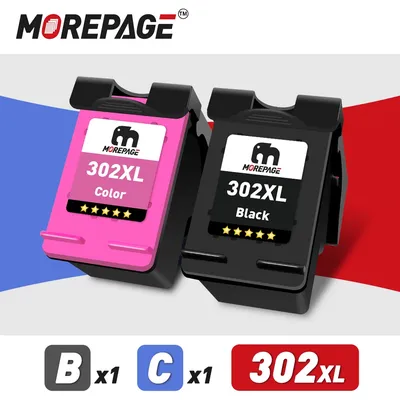 MorePage-Cartouche d'encre 302 pour imprimante HP Deskjet accessoire pour modèle 302 2130 2135