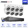 Annke - Kit di Videosorveglianza 8 Canali 5MP Analogico DVRx4 pcs 5MP Telecamera Analogica Smart