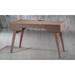 48 inch Mid - Century Modern Writing Desk with a coastal grey finish