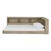 Oliah Natural Bookcase Storage Bed