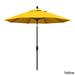 California Umbrella 9' Rd. Aluminum Patio Umbrella, Deluxe Crank Lift with Collar Tilt, Bronze Frame Finish, Sunbrella Fabric