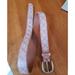 American Eagle Outfitters Accessories | American Eagle Leather Belt With Details | Color: Cream/White | Size: Os