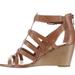 Jessica Simpson Shoes | Jessica Simpson Leather Wedge Strappy Sandals | Color: Brown/Tan | Size: 7.5