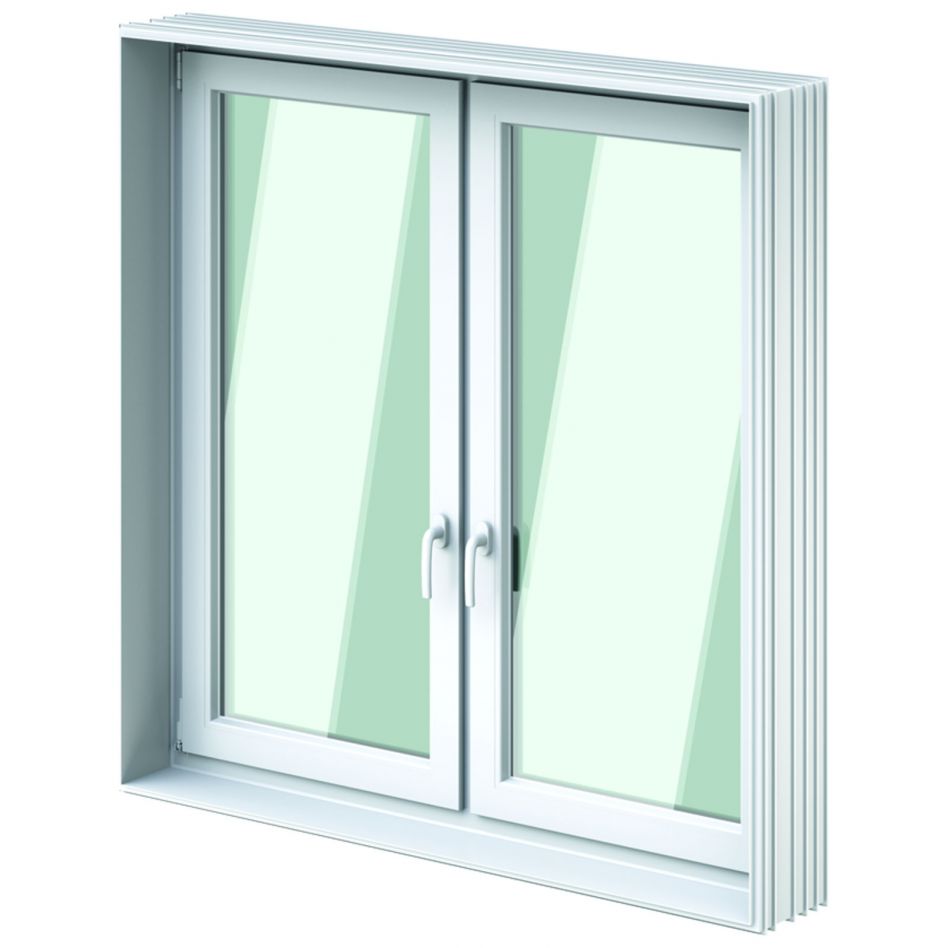 ACO Therm 3.0 Leibungskellerfenster Standard zweiflügelig für Fertigteilwerk mit 3-fach WSG, 40 cm, 150x125 cm Image
