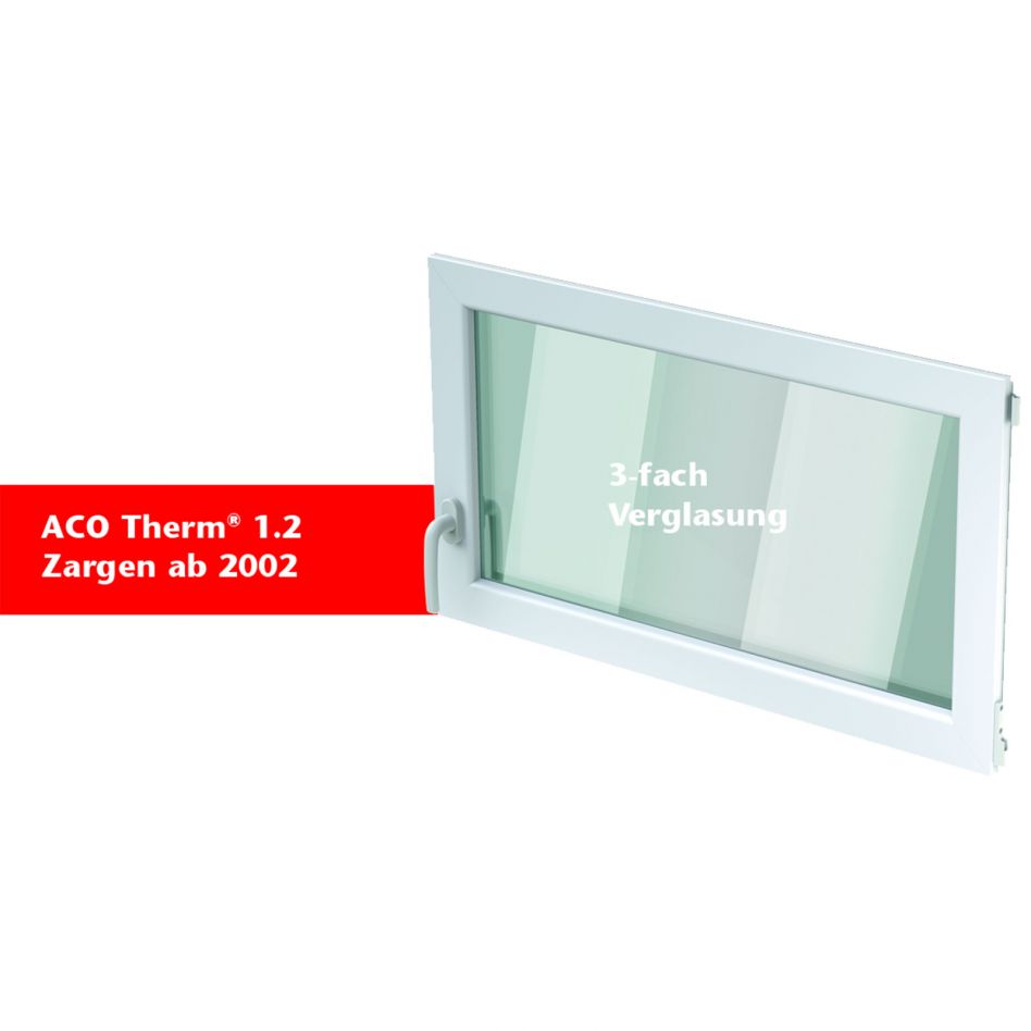 ACO Therm 1.2 Fenstereinsatz Dreh/Kipp Hochwasserdicht mit 2-fach WSG VSG, Anschlag links, 80x60 cm Image