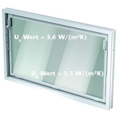 ACO Nebenraumfenster Kippfenster Einfachglas ESG, Einfachglas ESG, 60x40 cm