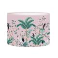 Abat-jour lampadaire Jungle rose poudré D: 45 x H: 25