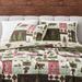 Premium Wildlife Patchwork Microfiber Quilt Set With Shams