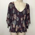 Free People Tops | Free People Scoop Neck Dolman Sleeve Blouse S | Color: Purple | Size: S