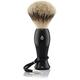 EShave Shave Brush Silvertip - Black 1pc - Herren-Hautpflege