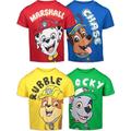 Nickelodeon Paw Patrol Little Boys 4 Pack T-Shirts 7