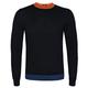 BOSS Hugo Men Round Neck Jumper/Sweater 'FALASCO' Dark Blue S-XXL Finest Italian Yarn (Small, s)