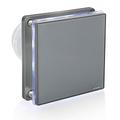 STERR Grey Extractor Fan Bathroom 100 mm with LED + TIMER Inline Extractor Fan - Extractor Fan - Bathroom Fan Extractor - Bathroom Fan