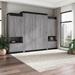 Orion Queen Murphy Bed with Storage and Pull-Out Shelves by Bestar