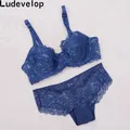 Ensemble de soutien-gorge en dentelle florale brodée pour femmes soutien-gorge super fin bonnet