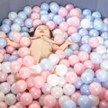 Lot de 100 boule colorée en plastique écologique balle douce pour bébé drôle jouet de fosse