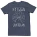 Big & Tall DC Comics Batman Gotham City Guardian Text Poster Tee, Boy's, Size: 3XL Tall, Blue