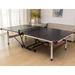 EastPoint Sports Penn 5500 Ping Pong Table Wood/Steel Legs/Synthetic Laminate in Black/Brown/Gray | 6.4961 H x 61.9292 W x 55.9055 D in | Wayfair
