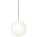 Pablo Lighting Bola Sphere LED Multi-Light Pendant Light with Small Canopy - BOLA SPH 6+8+10+12 CRM + BOLA CAN 9 WHT