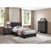 Latitude Run® Aimee-Leigh Low Profile Platform Bed Upholstered/Faux leather in Brown | 43 H in | Wayfair 5635412B923F43AA8D5D7823C6096F9A