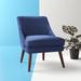 Side Chair - Hashtag Home Kora 24.8" W Linen Side Chair Polyester/Fabric in Blue | 31.89 H x 24.8 W x 28.74 D in | Wayfair