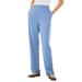 Plus Size Women's 7-Day Knit Straight Leg Pant by Woman Within in French Blue (Size 2X)