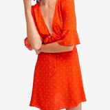 Free People Dresses | Free People Polka Dot Dress | Color: Red/Yellow | Size: 0