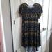 Lularoe Dresses | Lularoe Aztec Carly Nwt | Color: Blue/Gold | Size: S