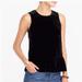 J. Crew Tops | J. Crew Black Velvet Peplum Tank Top Shirt - Nwt | Color: Black | Size: 6