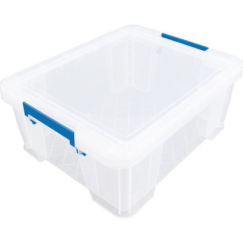 bac de rangement + couvercle - 24l - manutan expert