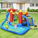 Inflatable Bouncer Bounce House with Water Slide Splash Pool without Blower - Multi - 11.4 ft (L) x 10.3 ft (D) x 8 ft (H)