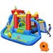 Inflatable Bounce House Splash Pool with Water Climb Slide Blower included - Multi - 11.4 ft (L) x 10.3 ft (D) x 8 ft (H)