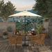 North Bend 7.5-foot Crank Lift Auto Tilt Sunbrella Fabric Patio Umbrella by Havenside Home