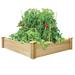 Cedar 4 ft x 4 ft x 10.5 in Raised Garden Bed - 4' (width) x 4' (length) x 10.5" (height)