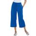 Plus Size Women's Sport Knit Capri Pant by Woman Within in Bright Cobalt (Size 4X)