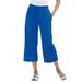 Plus Size Women's Sport Knit Capri Pant by Woman Within in Bright Cobalt (Size 5X)