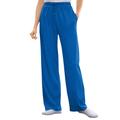 Plus Size Women's Sport Knit Straight Leg Pant by Woman Within in Bright Cobalt (Size 1X)