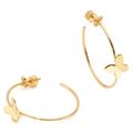 Kate Spade Jewelry | Kate Spade In A Flutter Butterfly Hoop Earrings | Color: Gold | Size: Os