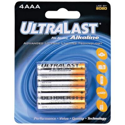 Ultralast(R) ULA4AAA ULA4AAA AAA Alkaline Batteries, 4 pk - multi