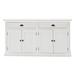 Modern Farmhouse White Buffet Server - 33.46" x 57.09" x 19.69"