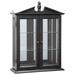 Design Toscano Amesbury Manor Hardwood Wall Curio Cabinet: Ebony Black Finish