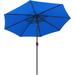 Sunnydaze 9-Foot Aluminum Sunbrella Patio Umbrella - Auto Tilt - Pacific Blue